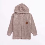 Ζακέτα πλεκτή για αγόρι σε χρώμα μπεζ FUNKY 224-310109-1