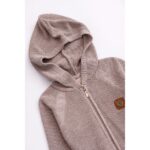 Ζακέτα πλεκτή για αγόρι σε χρώμα μπεζ FUNKY 224-310109-1