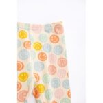 Κολάν μακρύ ριπ για κορίτσι cream allover funky 224-734100-1