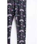 Κολάν για κορίτσι σε χρώμα ανθρακί allover funky 224-734107-1
