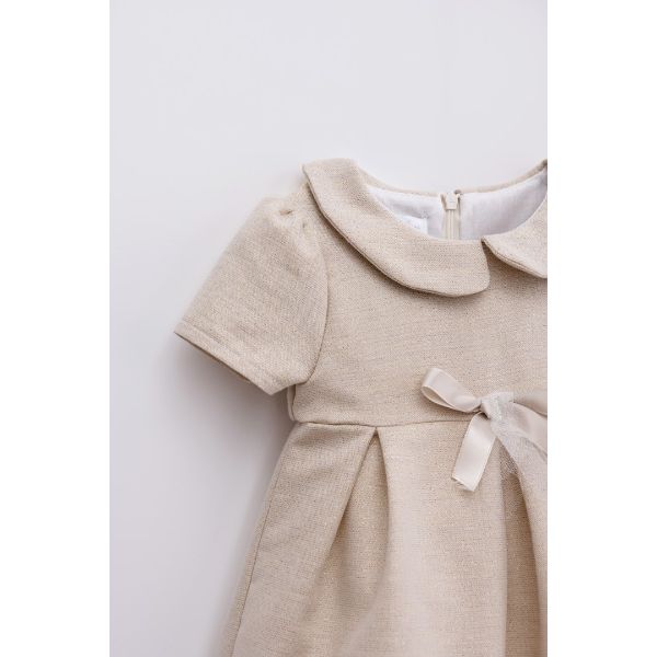 Βρεφικό φόρεμα για κορίτσι σε χρώμα μπεζ Funky 224-929104-1