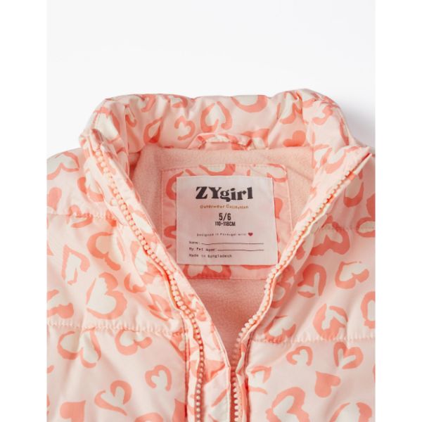 Αμάνικο μπουφάν για κορίτσι σε χρώμα παλ ροζ ZIPPY ZKGAP0104_23004
