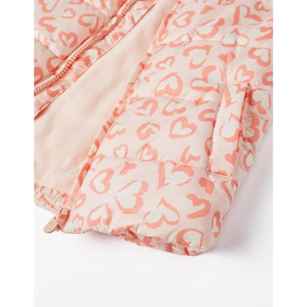 Αμάνικο μπουφάν για κορίτσι σε χρώμα παλ ροζ ZIPPY ZKGAP0104_23004