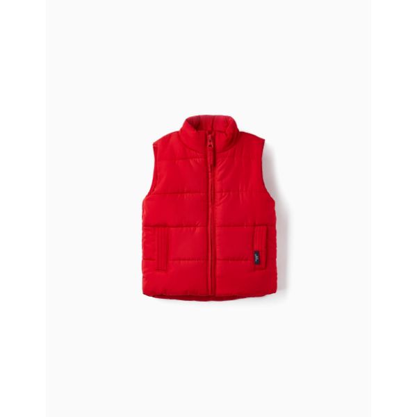 Βρεφικό αμάνικο μπουφάν για αγόρι κόκκινο ZIPPY ZBBAP0104_23007