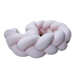 Χειροποίητη προστατευτική πλεξούδα ανοιχτό ροζ CC24-004