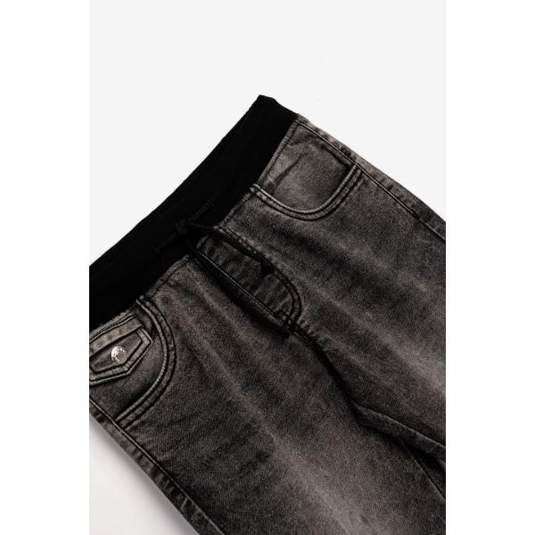 Παντελόνι φούτερ τζιν cargo για αγόρι σε χρώμα μαύρο FUNKY 124-112100-1