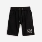 Παιδική βερμούδα φούτερ για αγόρι μαύρο FUNKY 124-115100-1