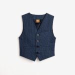 Γιλέκο σταθερό αμάνικο για αγόρι σε χρώμα μπλε FUNKY 124-119100-1