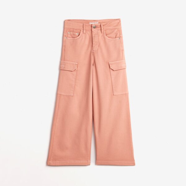 Παντελόνι τζιν cargo για κορίτσι σε χρώμα ροζ Funky 124-531100-2