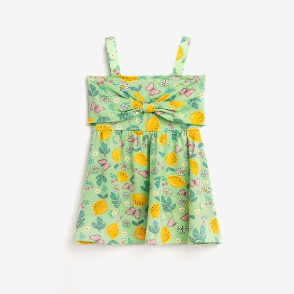 Φόρεμα καλοκαιρινό μακό για κορίτσι σε χρώμα πράσινο Funky 124-728113-1