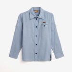 Πουκάμισο για αγόρι σε χρώμα ανοιχτό μπλε FUNKY 124-108107-1