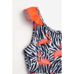 Παιδικό μαγιό μπικίνι κορίτσι fluo πορτοκαλί-λευκό Funky 124-0504-2