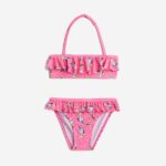 Παιδικό Μαγιό Μπικίνι Funky κορίτσι fluo ροζ allover 124-0701-1
