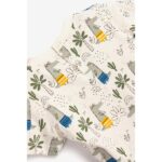 Βρεφικό σετ σταθερό καλοκαιρινό για αγόρι χρώμα εκρού-χακί FUNKY 124-804103-1