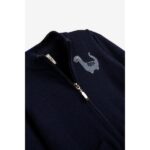 Ζακέτα βρεφική πλεκτή για αγόρι σε χρώμα σκούρο μπλε FUNKY 124-810100-1