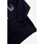 Ζακέτα βρεφική πλεκτή για αγόρι σε χρώμα σκούρο μπλε FUNKY 124-810100-1