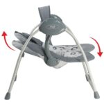 Bebe Stars Relax - Κούνια Ηλεκτρική Flora 2 in 1 Grey 252-186