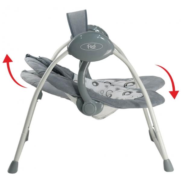 Bebe Stars Relax - Κούνια Ηλεκτρική Flora 2 in 1 Grey 252-186