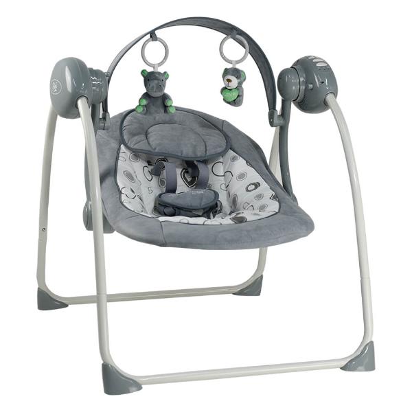 Bebe Stars Relax - Κούνια Ηλεκτρική Flora 2 in 1 Grey 252-186