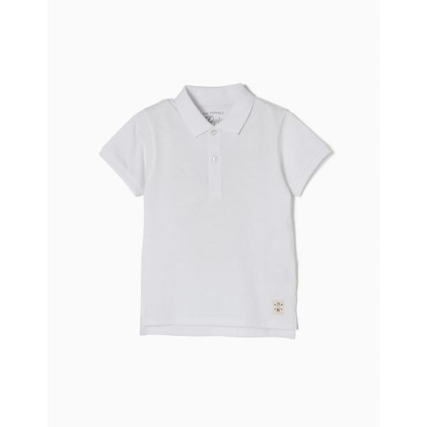 Μπλούζα πόλο κοντομάνικη για αγόρι σε χρώμα λευκό Zippy ZKBAP0301_23007_2
