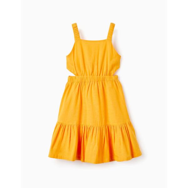 Φόρεμα viscose καλοκαιρινό κορίτσι σε κίτρινο χρώμα Zippy ZKGAP0501_24041