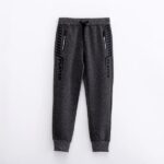 Παντελόνι φούτερ για αγόρι σε χρώμα γκρι μελανζέ Funky 224-190106-1