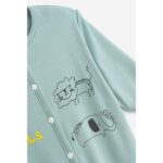 Βρεφικό φορμάκι μακό για αγόρι σε χρώμα μέντα Funky 225-050134-1