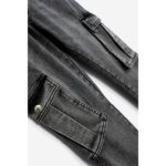 Παντελόνι τζιν cargo για αγόρι σε χρώμα μαύρο FUNKY 225-112100-1