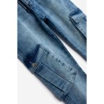 Παντελόνι τζιν cargo για αγόρι σε χρώμα μπλε FUNKY 225-112100-2