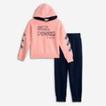 Σετ φόρμες φούτερ για κορίτσι σε χρώμα ροζ-μπλε Funky 225-517131-2