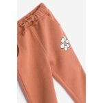 Σετ φόρμες φούτερ για κορίτσι σε χρώμα σκούρο ροδακινί Funky 225-717100-2