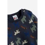 Βρεφικό σετ φόρμες για αγόρι σε χρώμα ανθρακί-χακί Funky 225-817108-1