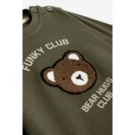 Βρεφικό σετ παντελόνι cargo για αγόρι σε χρώμα χακί-μπεζ Funky 225-822107-1