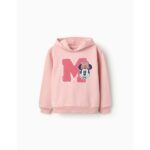 Παιδική μπλούζα φούτερ αχνούδιαστη για κορίτσι ροζ MINNIE ZIPPY ZKGAP0202_24082