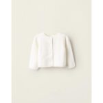 Ζακέτα βρεφική πλεκτή για κορίτσι σε χρώμα λευκό ZIPPY ZNGAP0201_24010