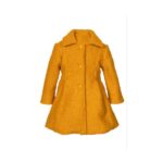 Παλτό για κορίτσι σε χρώμα μουσταρδί M&B 219231