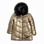 Μπουφάν για κορίτσι σε χρώμα shinny gold FUNKY 225-518102-2