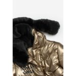 Μπουφάν για κορίτσι σε χρώμα shinny gold FUNKY 225-518102-2