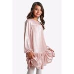 Φόρεμα μακρυμάνικο για κορίτσι σε χρώμα ροζ Funky 225-529102-1