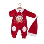 Βρεφικό φορμάκι χριστουγεννιάτικο κόκκινο maibella 01-3228