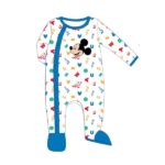 Βρεφικό φορμάκι μακό μακρυμάνικο για αγόρι λευκό-μπλε Mickey 053805-1