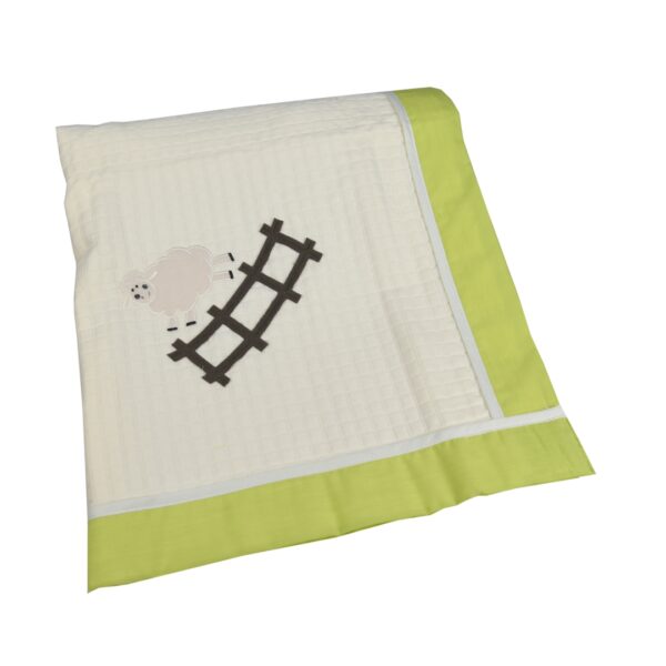 Κουβέρτα Πικέ 90x90 Sheep Bebe Stars 2043