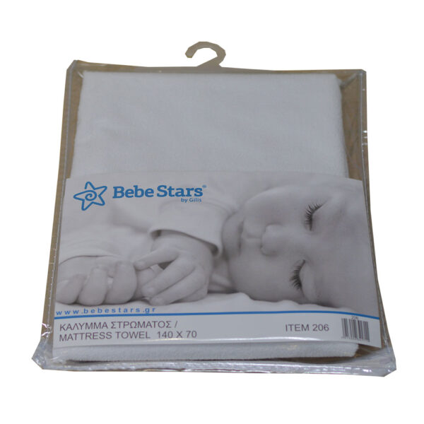 Προστατευτικό στρώματος κρεβατιού 140Χ70 Bebe Stars 206