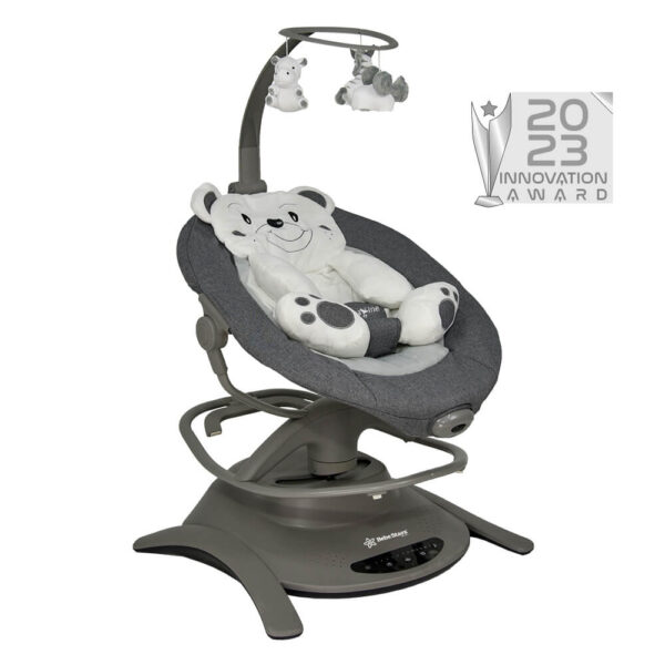 Κούνια Ηλεκτρική Imagine 2 in 1 Grey Bebe Stars 255-186