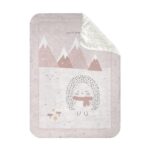Κουβέρτα κούνιας μαλακή sherpa 110×140cm Hedge Hugs ροζ Kikka Boo 31103020144