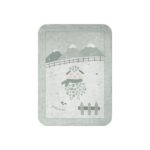 Κουβέρτα αγκαλιάς και λίκνου βελουτέ 80x110 Sleepy Sheep πράσινο Kikka Boo 31103020147