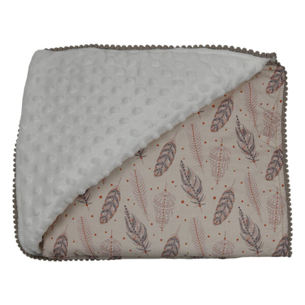 Κουβέρτα Αγκαλιάς Minky Boho 90x90 Bebe Stars 3133