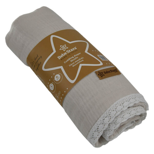 Πάνα Αγκαλιάς Μουσελίνα 90x90 Boho Bebe Stars 3136
