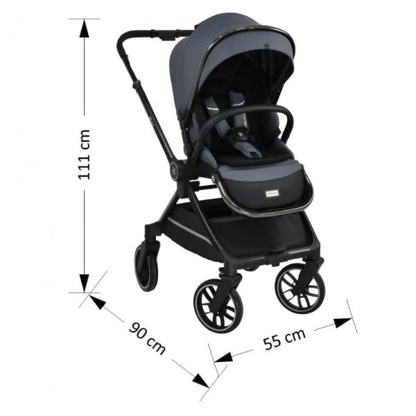 330-188-13 Πολυκαρότσι Mirage 3 σε 1 Grey Bebe Stars 330-188