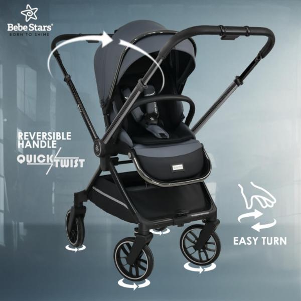 330-188-2 Πολυκαρότσι Mirage 3 σε 1 Grey Bebe Stars 330-188